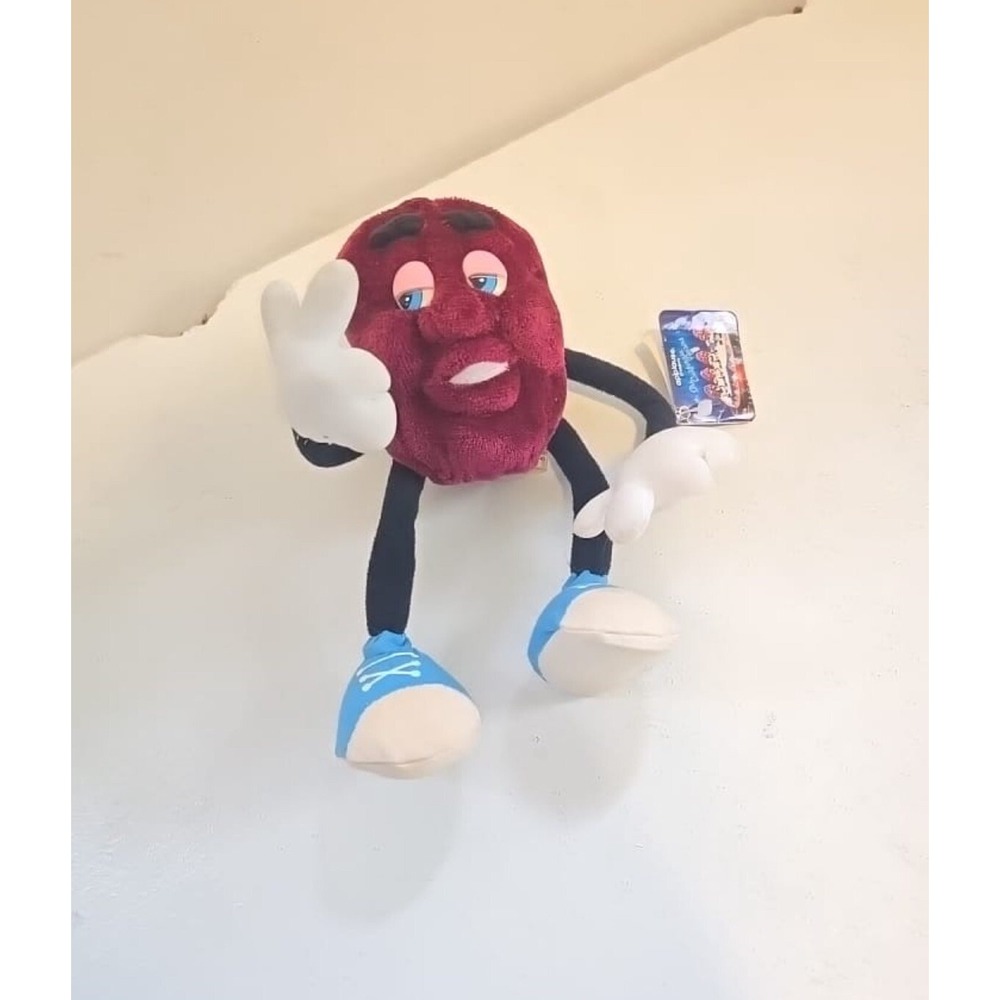 VINTAGE Applause California Raisin Man 7" Bendable Plush‎ Toy